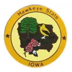 Iowa Pin IA State Emblem Hat Lapel Pins